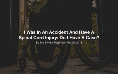 I Was In An Accident And Have A Spinal Cord Injury: Do I Have A Case?