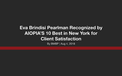 Eva Brindisi Pearlman Recognized by AIOPIA’S 10 Best in New York for Client Satisfaction