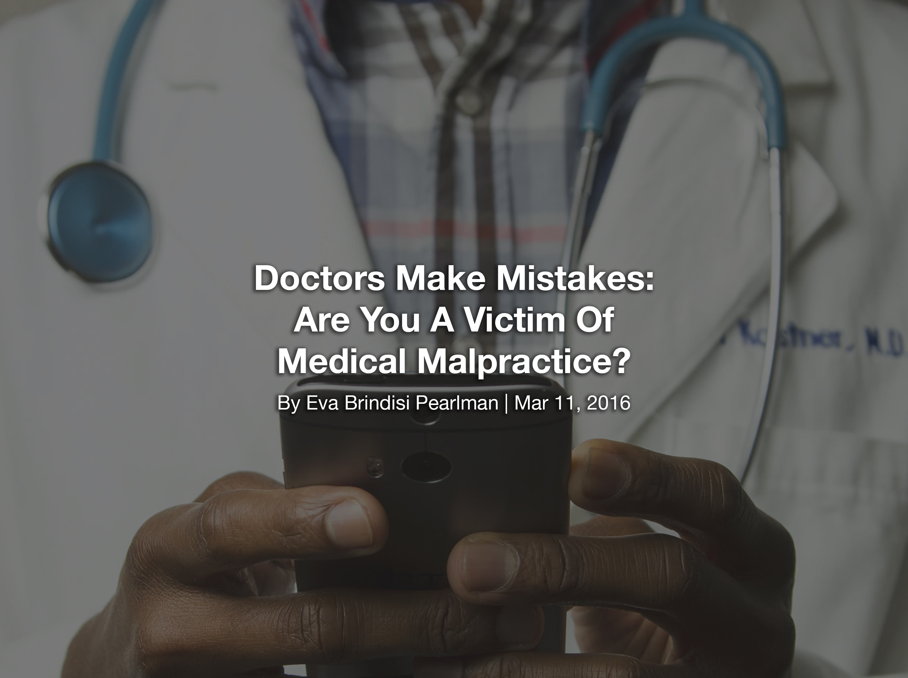 Making A Mistake As A Doctor